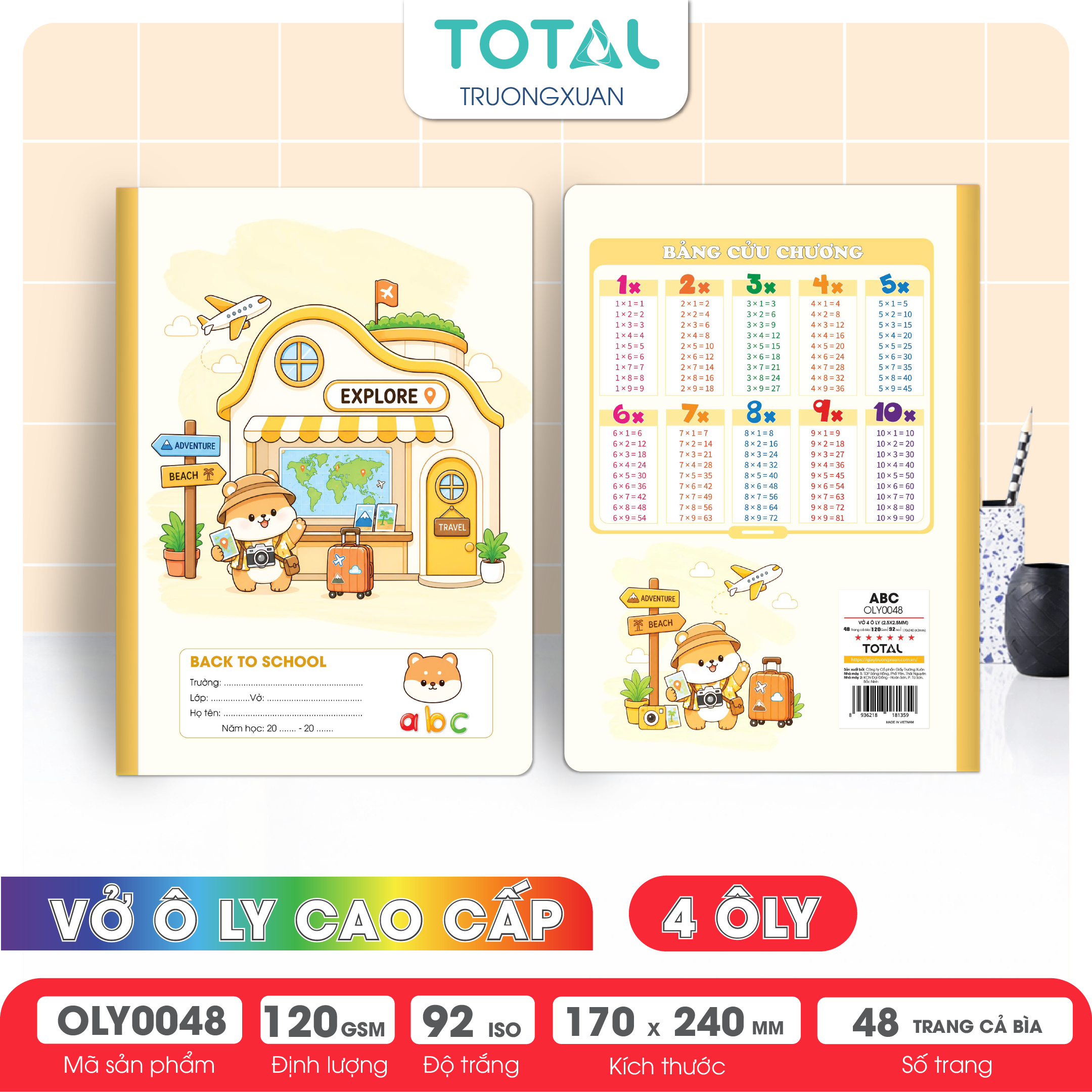 Vở oly Total ABC 48 trang 4 ôly
