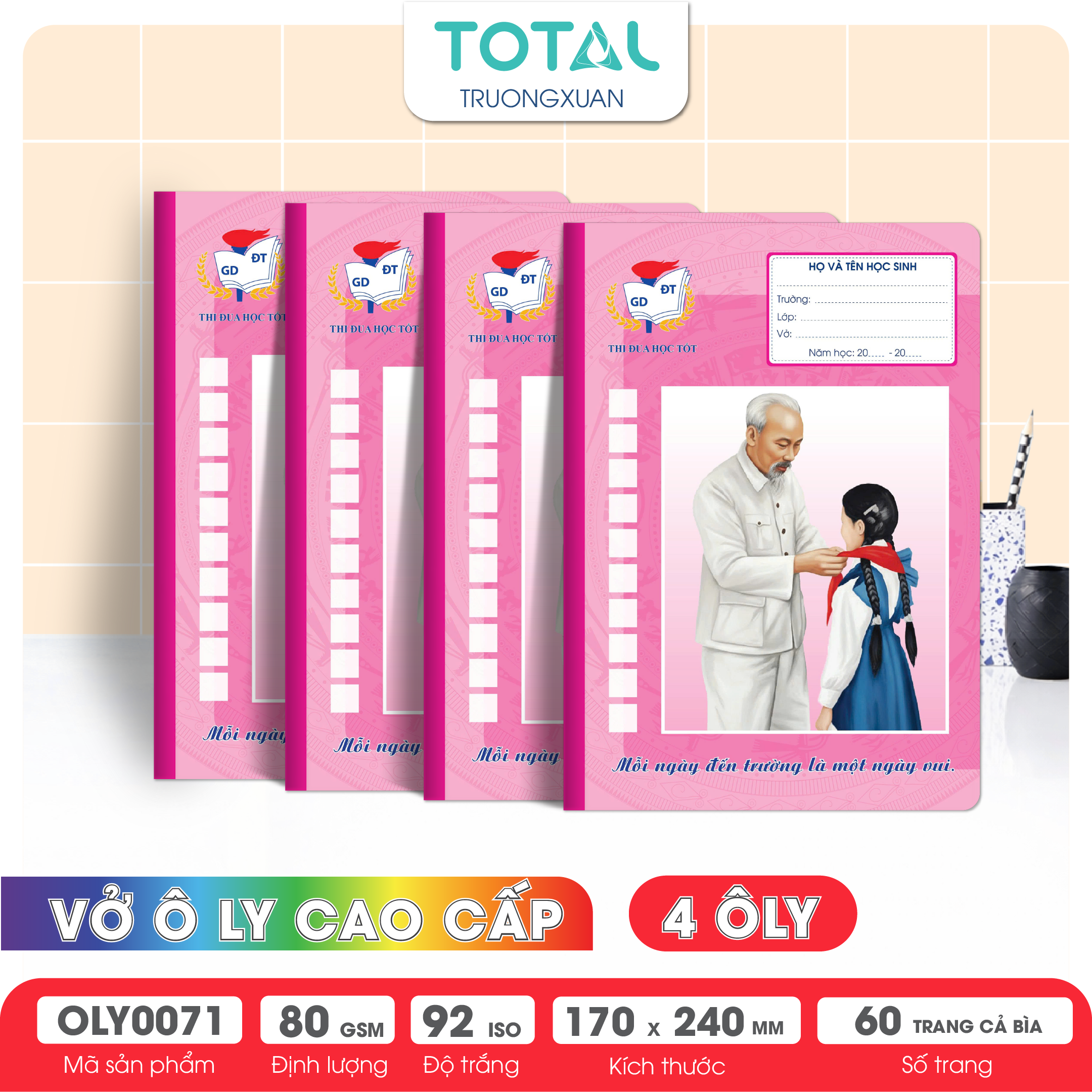 Vở oly Bác Hồ 60 trang 4 ôly