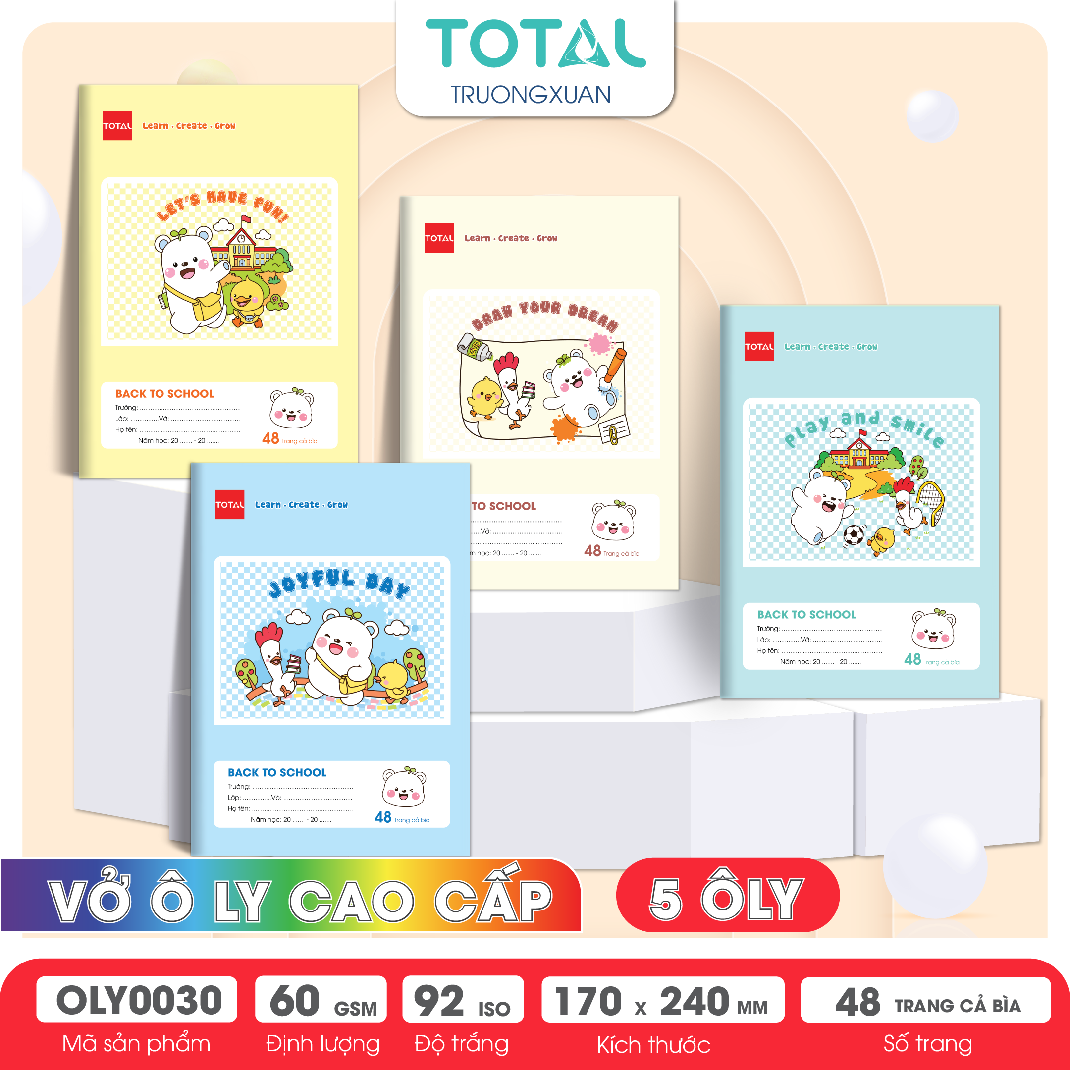 Vở oly Total Happy Buddies 48 trang 5 ôly