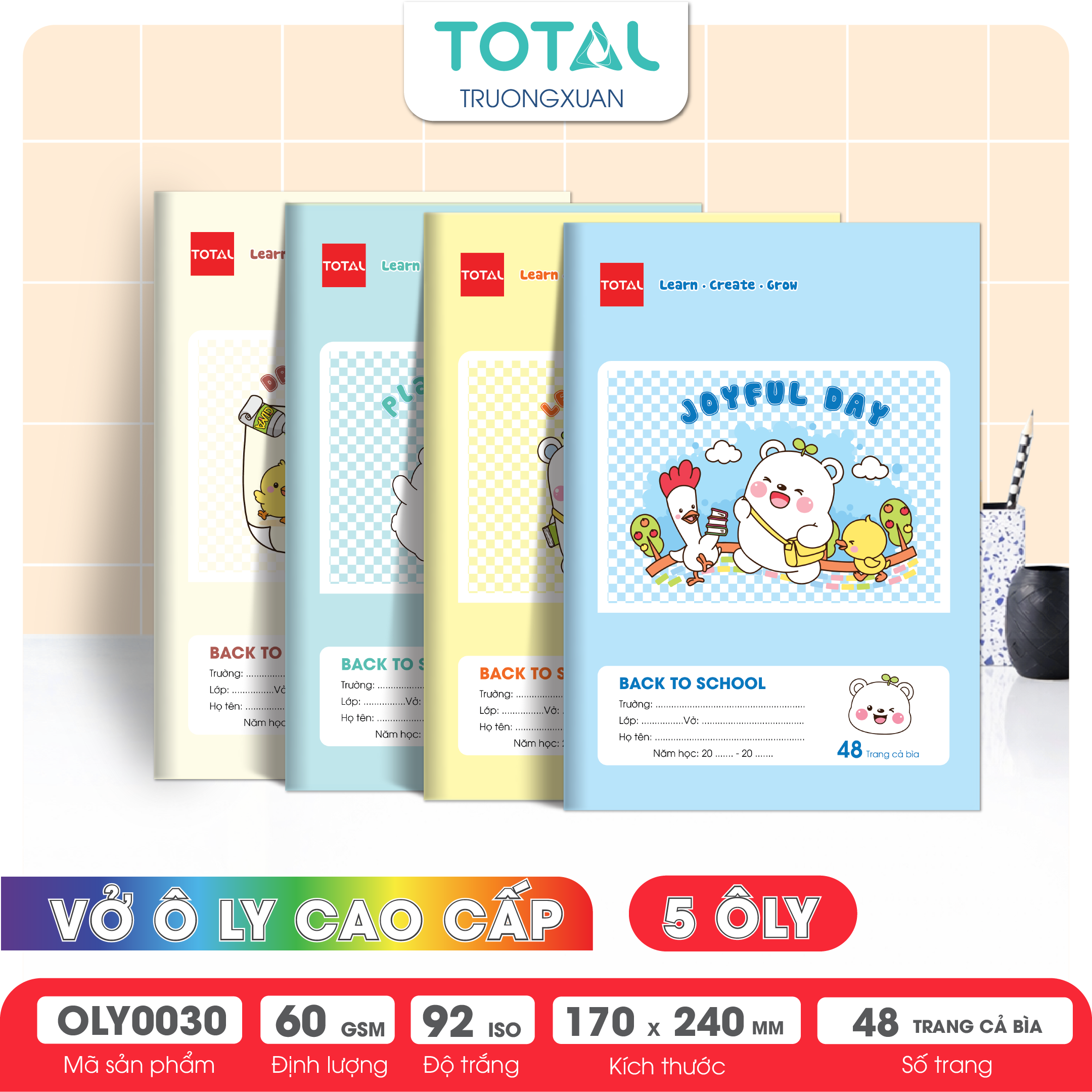 Vở oly Total Happy Buddies 48 trang 5 ôly
