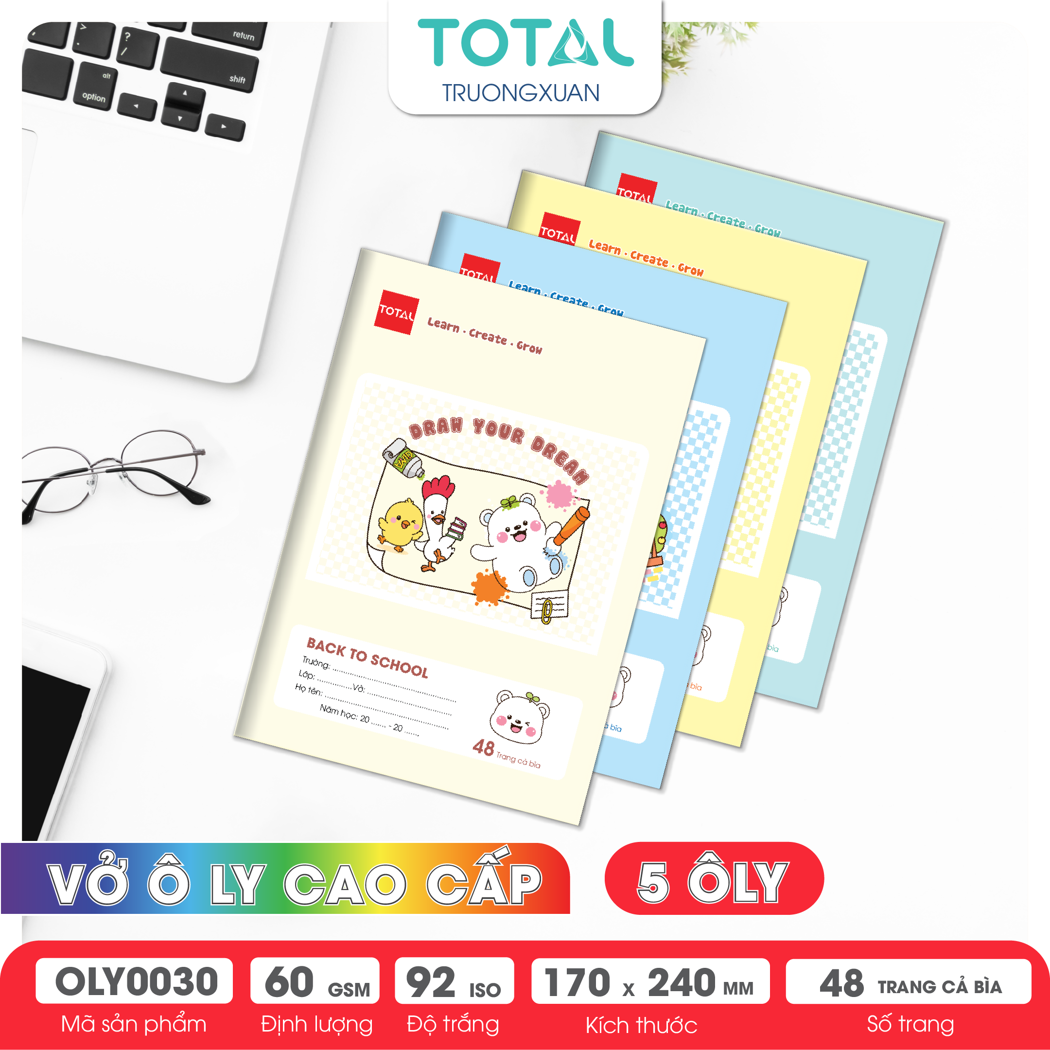 Vở oly Total Happy Buddies 48 trang 5 ôly