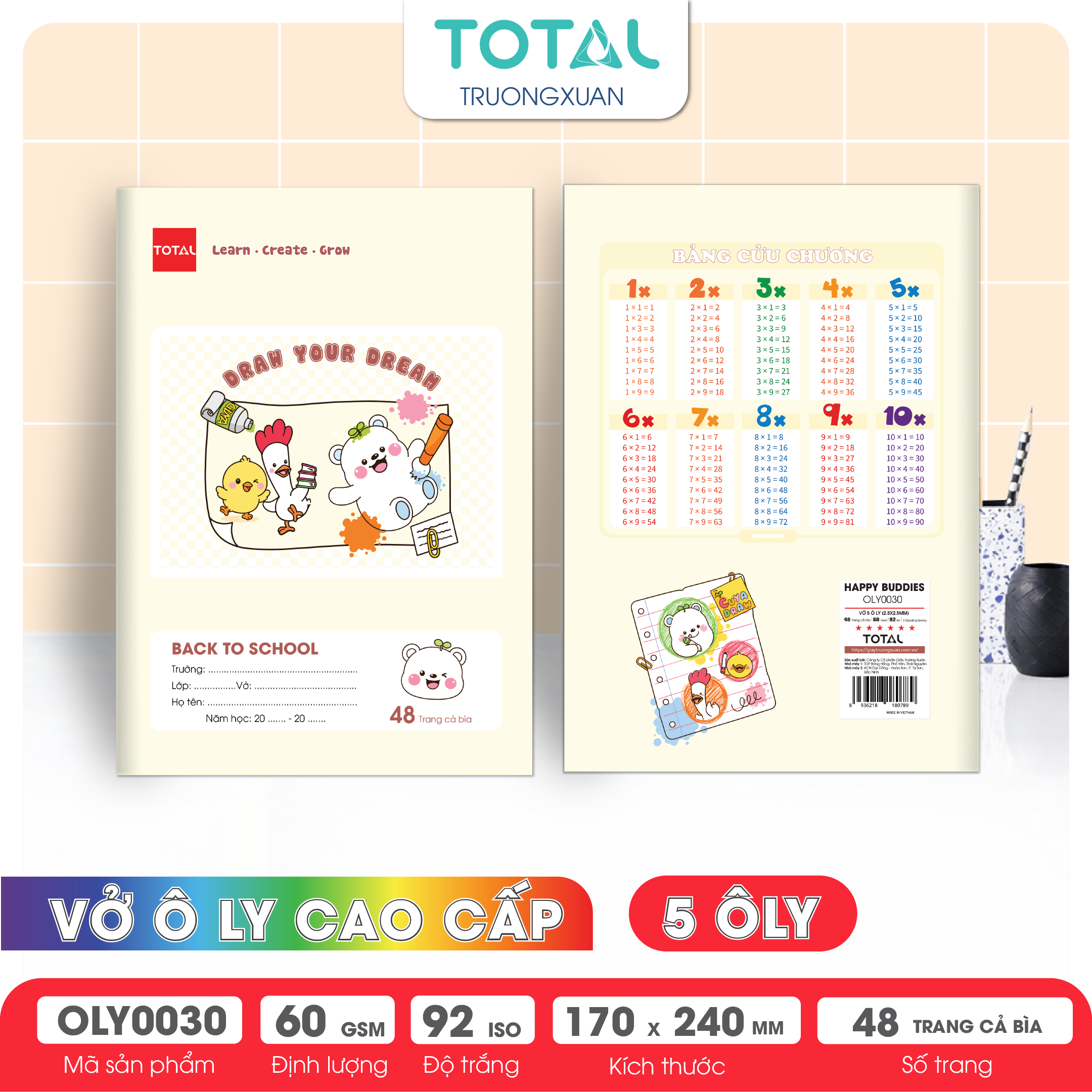 Vở oly Total Happy Buddies 48 trang 5 ôly