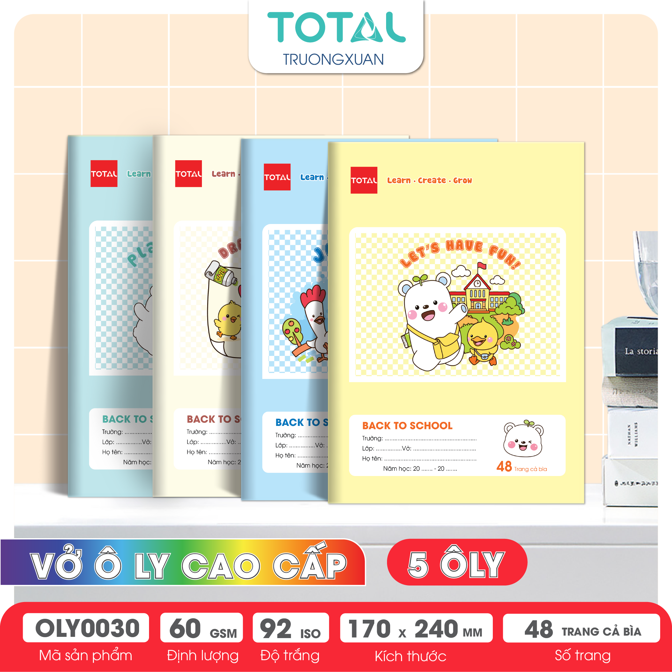 Vở oly Total Happy Buddies 48 trang 5 ôly