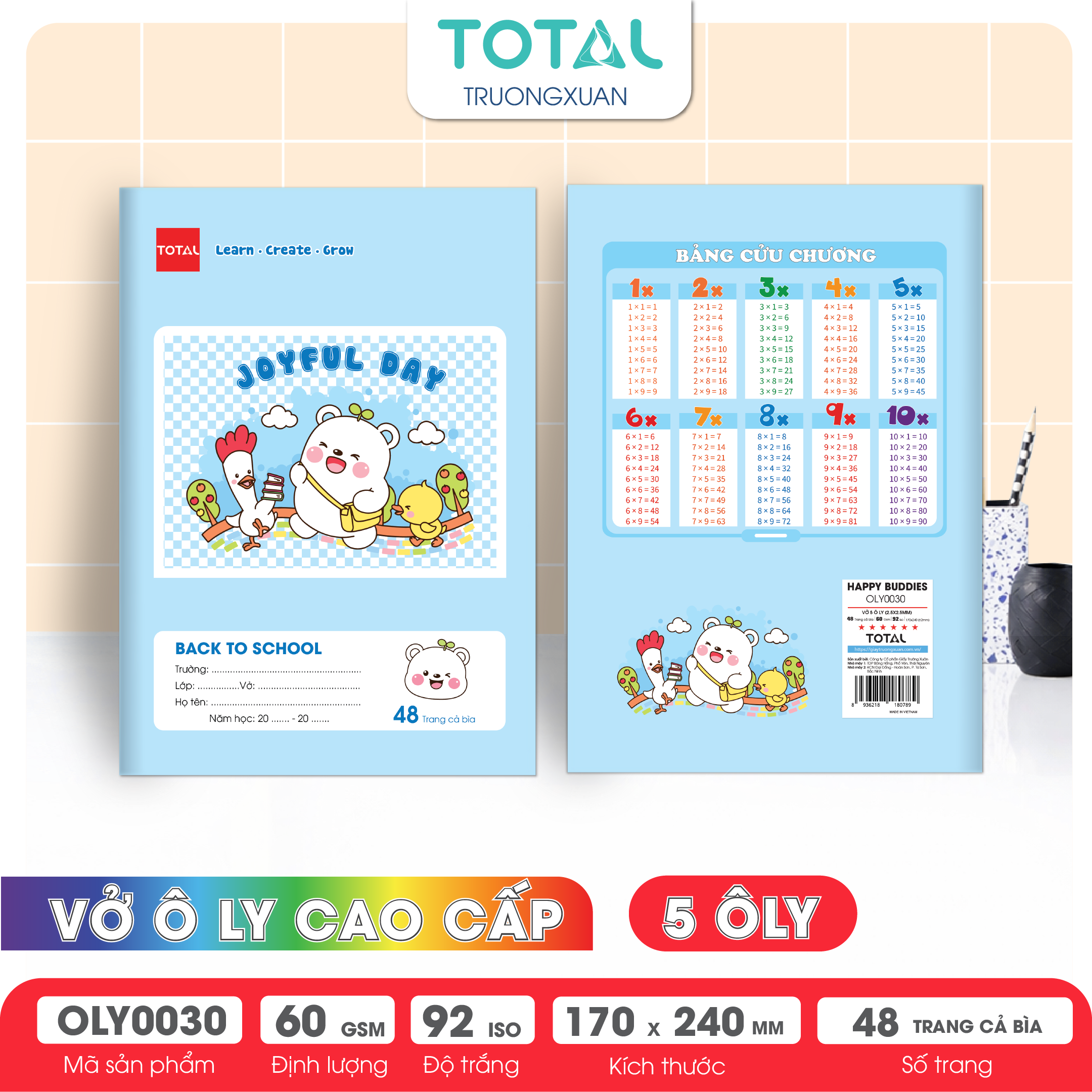 Vở oly Total Happy Buddies 48 trang 5 ôly