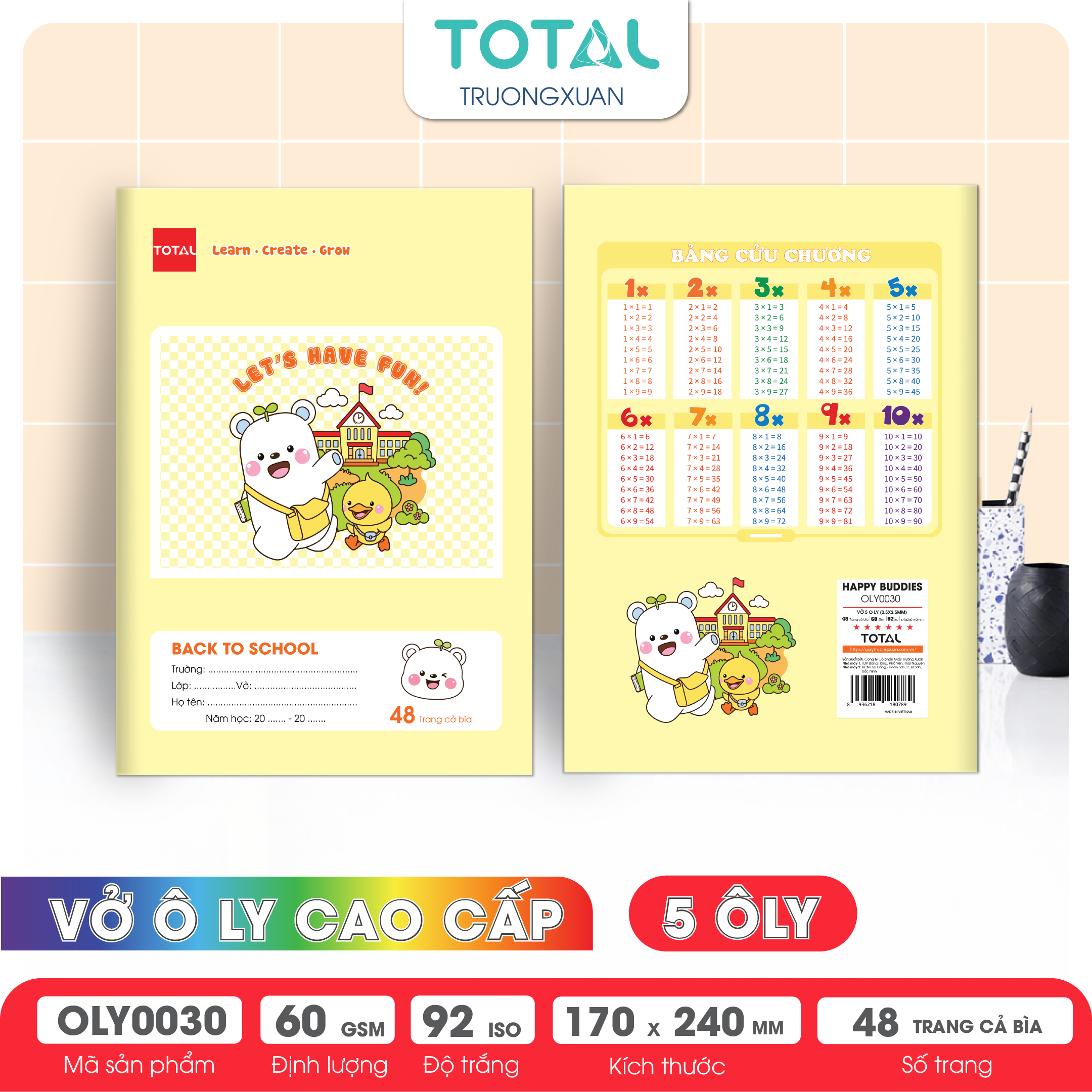 Vở oly Total Happy Buddies 48 trang 5 ôly