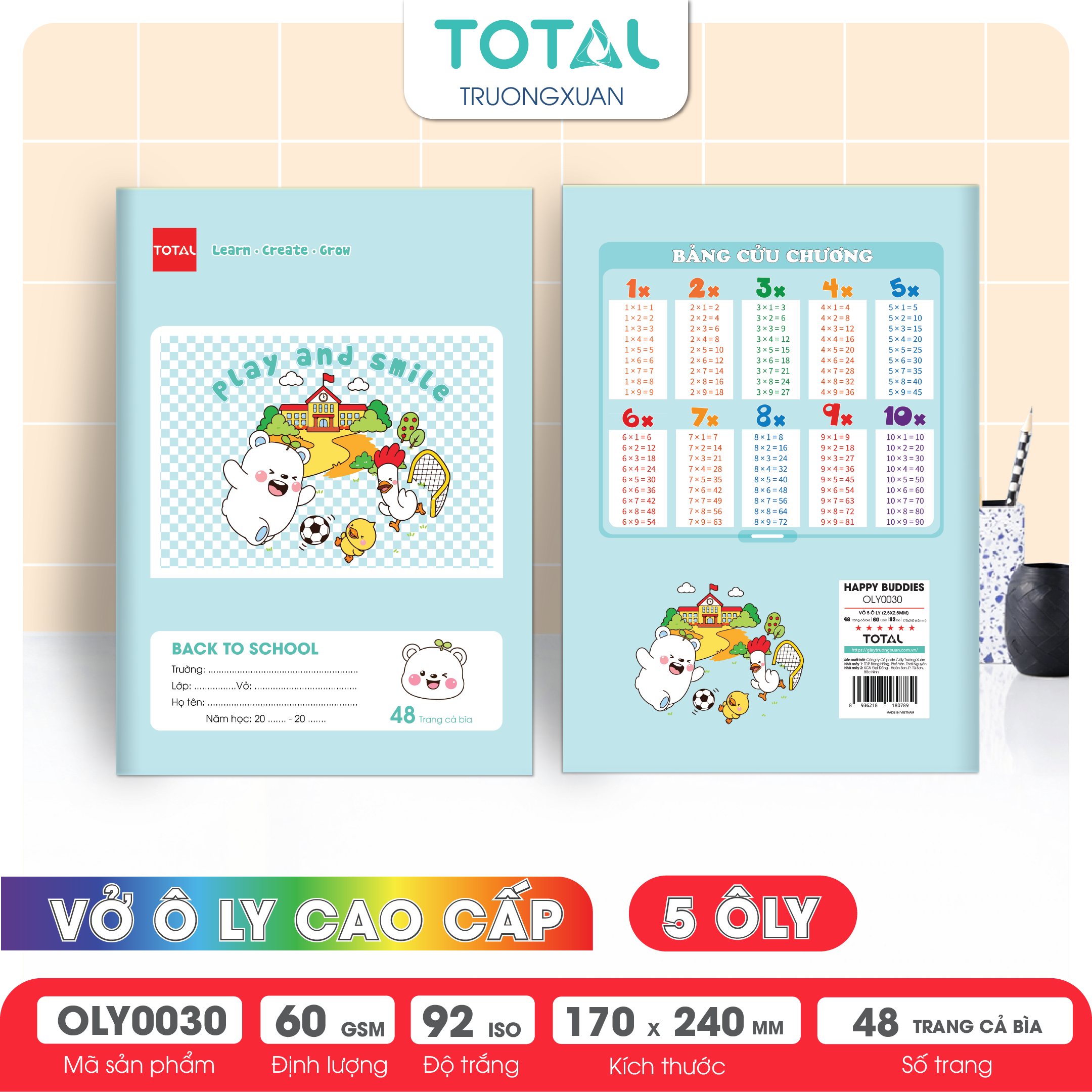 Vở oly Total Happy Buddies 48 trang 5 ôly