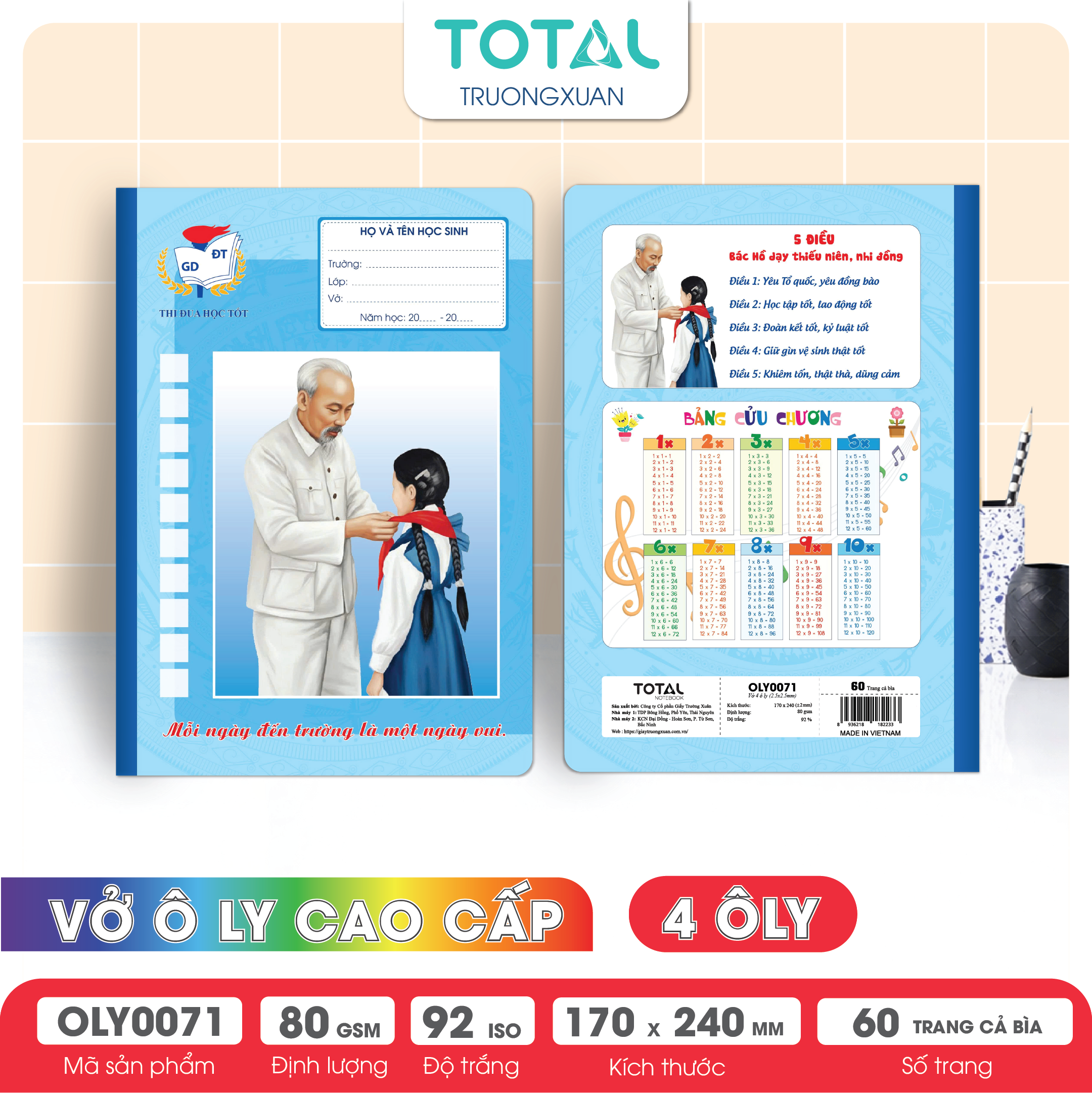 Vở oly Bác Hồ 60 trang 4 ôly