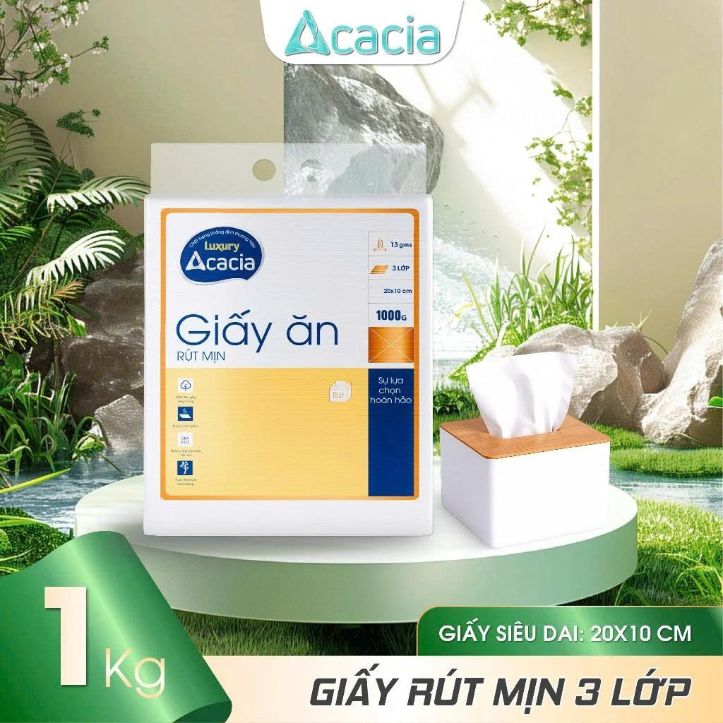 Khăn Rút Mịn Acacia 1 kg tem Vàng